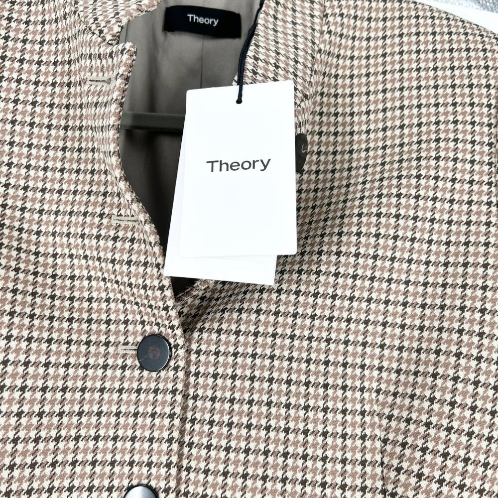 NWT Theory Utility Riding Jacket in Pattern Knit Multi - Picture 7 of 10